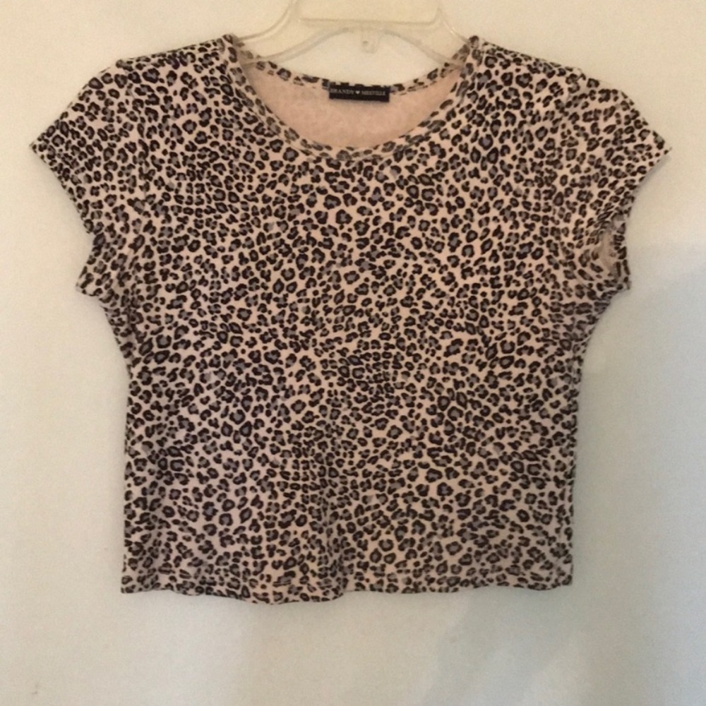 SUPER RARE BRANDY ASHLYN CHEETAH/LEOPARD TOP